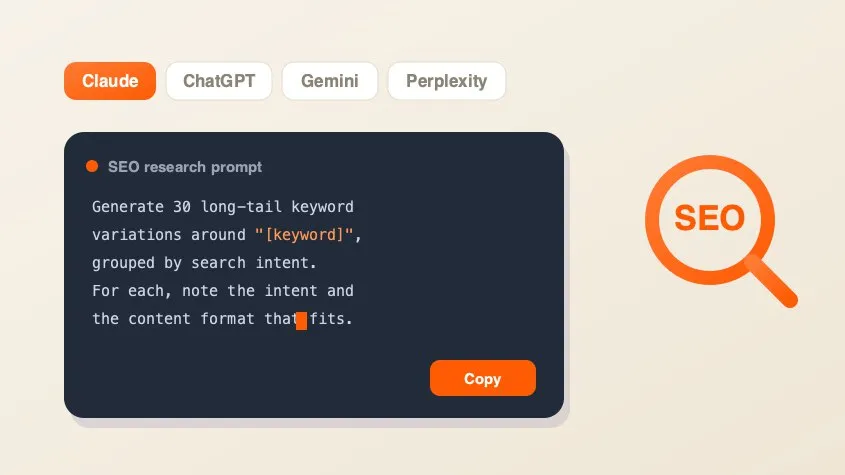 SEO AI Prompt Cheatsheet