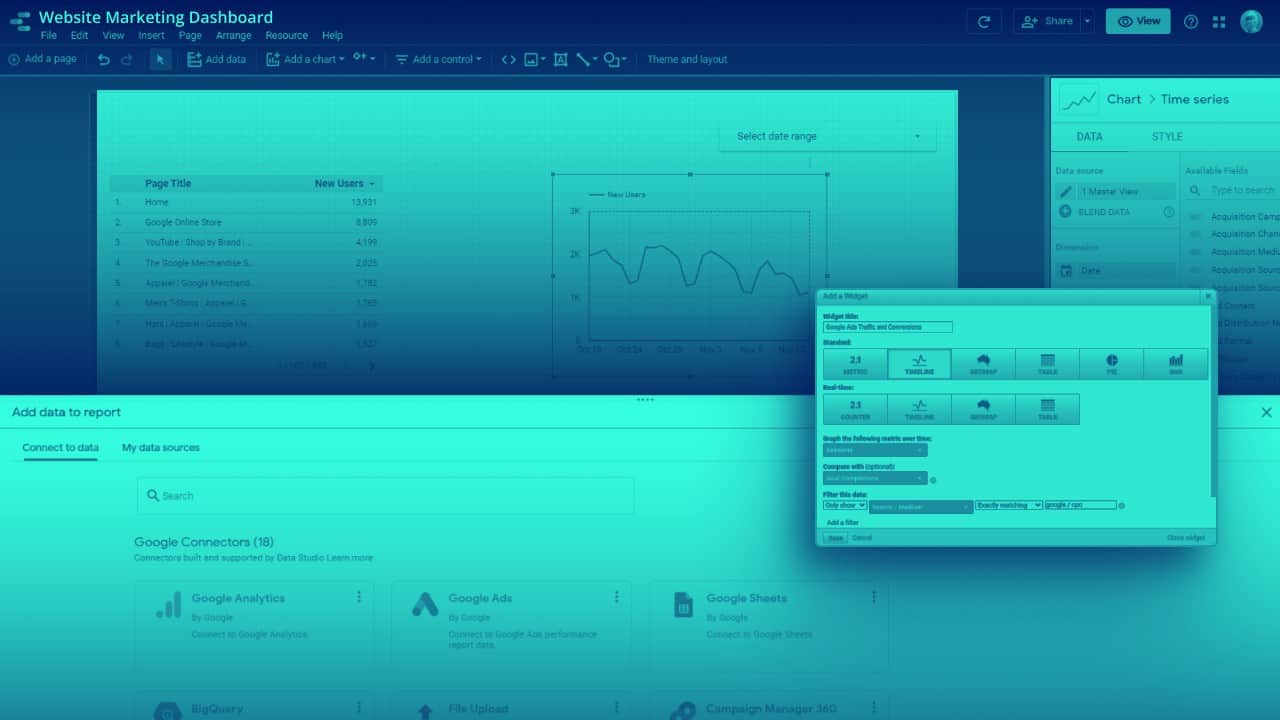 How to Use Google Analytics With Google Data Studio