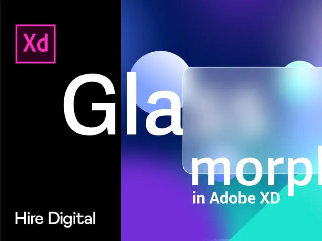 Glassmorphism Adobe XD template